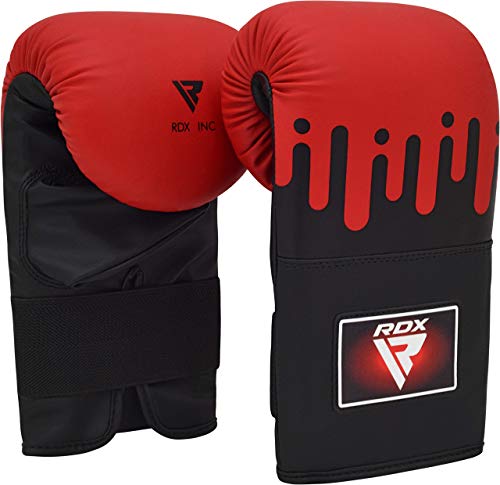 RDX Guantes de Saco para Entrenamiento Puñetazos, Maya Hide Cuero Mitones para Boxeo, Sparring, Muay Thai, Artes Marciales, Kick Boxing, MMA, Guantillas para Combate Training, Manoplas, Punching Bag