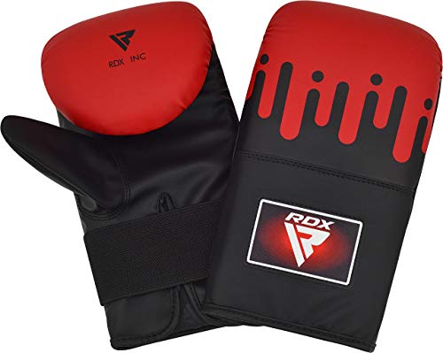 RDX Guantes de Saco para Entrenamiento Puñetazos, Maya Hide Cuero Mitones para Boxeo, Sparring, Muay Thai, Artes Marciales, Kick Boxing, MMA, Guantillas para Combate Training, Manoplas, Punching Bag