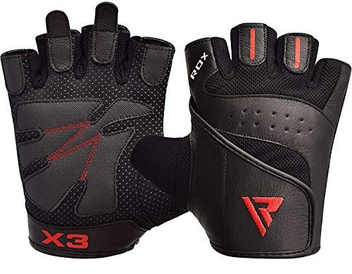 RDX Guantes Gimnasio Fitness Culturismo Musculacion Gym Levantamiento de Pesas Entrenamiento Halterofilia Deportivos Powerlifting Antideslizante Workout Weightlifting Gloves RDX Guantes Gimnasio Fitness Culturismo Musculacion Gym Levantamiento de Pesas Entrenamiento Halterofilia Deportivos Powerlifting Antideslizante Workout Weightlifting Gloves