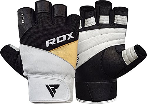 RDX Guantes Gimnasio Fitness Musculacion Culturismo Gym Levantamiento de Pesas Entrenamiento Halterofilia Powerlifting Antideslizante Deportivos Workout Weightlifting Gloves