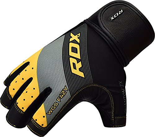 RDX Guantes Gimnasio Gym Competencia Pesas Musculacion Culturismo Fitness Entrenamiento