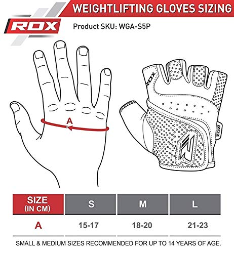 RDX Guantes Gimnasio Mujer Fitness Culturismo Musculacion Gym Levantamiento de Pesas Entrenamiento Halterofilia Deportivos Workout Powerlifting Chica Antideslizante Weightlifting Gloves