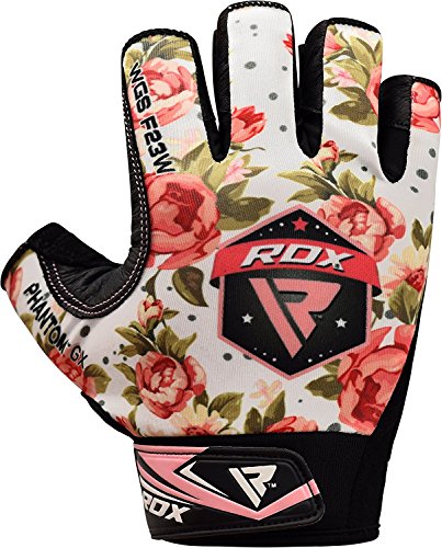 RDX Guantes Gimnasio Mujer Fitness Culturismo Musculacion Gym Levantamiento de Pesas Entrenamiento Halterofilia Deportivos Workout Powerlifting Chica Antideslizante Weightlifting Gloves