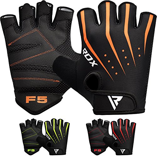 RDX Guantes Gimnasio Pesas Musculacion Fitness Entrenamiento Transpirable Powerlifting Ejercicio de Entrenamiento de Soporte de muñeca