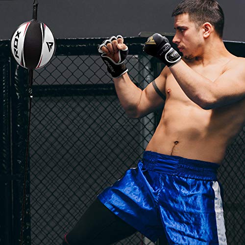 RDX Guantes MMA para Artes Marciales Entrenamiento, Cuero Kickboxing Guantillas, Bueno para Muay Thai, Saco de Boxeo, Lucha Libre, Combate Training, Sparring y Grappling RDX Guantes MMA para Artes Marciales Entrenamiento, Cuero Kickboxing Guantillas, Bueno para Muay Thai, Saco de Boxeo, Lucha Libre, Combate Training, Sparring y Grappling