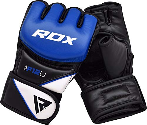 RDX Guantes MMA para Artes Marciales Entrenamiento, Maya Hide Cuero Grappling Guantillas, Bueno para Sparring, Kickboxing, Muay Thai, Saco de Boxeo, Lucha Libre y Combate Training RDX Guantes MMA para Artes Marciales Entrenamiento, Maya Hide Cuero Grappling Guantillas, Bueno para Sparring, Kickboxing, Muay Thai, Saco de Boxeo, Lucha Libre y Combate Training