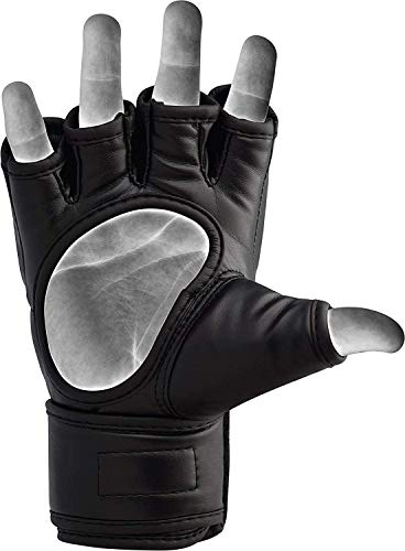 RDX Guantes MMA para Artes Marciales Entrenamiento, Maya Hide Cuero Grappling Guantillas, Bueno para Sparring, Kickboxing, Muay Thai, Saco de Boxeo, Lucha Libre y Combate Training RDX Guantes MMA para Artes Marciales Entrenamiento, Maya Hide Cuero Grappling Guantillas, Bueno para Sparring, Kickboxing, Muay Thai, Saco de Boxeo, Lucha Libre y Combate Training