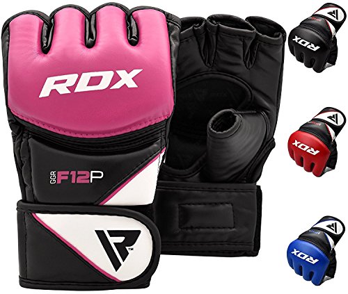RDX Guantes MMA para Artes Marciales Entrenamiento, Maya Hide Cuero Grappling Guantillas, Bueno para Sparring, Kickboxing, Muay Thai, Saco de Boxeo, Lucha Libre y Combate Training RDX Guantes MMA para Artes Marciales Entrenamiento, Maya Hide Cuero Grappling Guantillas, Bueno para Sparring, Kickboxing, Muay Thai, Saco de Boxeo, Lucha Libre y Combate Training
