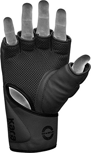 RDX Guantes MMA para Artes Marciales Grappling Entrenamiento, Maya Hide Cuero Kara Sparring Guantillas Lucha Krav Maga y Combate Training Muay Thai Kickboxing RDX Guantes MMA para Artes Marciales Grappling Entrenamiento, Maya Hide Cuero Kara Sparring Guantillas Lucha Krav Maga y Combate Training Muay Thai Kickboxing