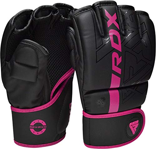 RDX Guantes MMA para Artes Marciales Grappling Entrenamiento, Maya Hide Cuero Kara Sparring Guantillas Lucha Krav Maga y Combate Training Muay Thai Kickboxing RDX Guantes MMA para Artes Marciales Grappling Entrenamiento, Maya Hide Cuero Kara Sparring Guantillas Lucha Krav Maga y Combate Training Muay Thai Kickboxing