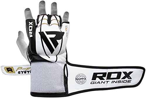 RDX Guantes MMA Vaca Esconder Cuero Lucha Libre Sparring, Artes Marciales Grappling Guantillas Entrenamiento RDX Guantes MMA Vaca Esconder Cuero Lucha Libre Sparring, Artes Marciales Grappling Guantillas Entrenamiento