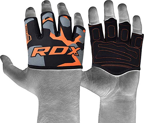 RDX Levantamiento Almohadillas De Agarre Tipo Guantes para Gimnasio, Entrenamiento, Training Gym Correas De Mano Palm Soporte