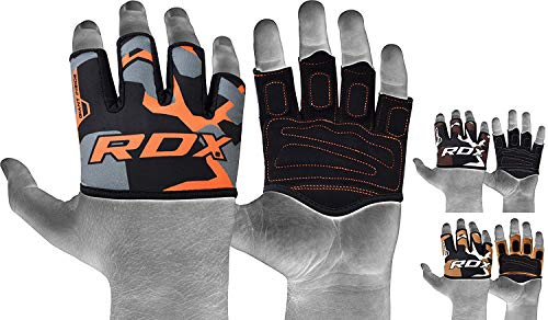 RDX Levantamiento Almohadillas De Agarre Tipo Guantes para Gimnasio, Entrenamiento, Training Gym Correas De Mano Palm Soporte