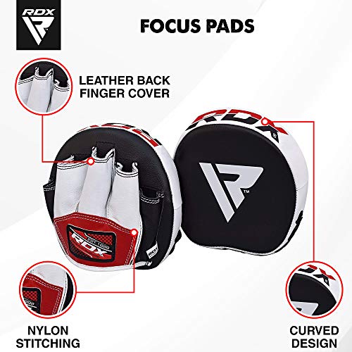 RDX Manoplas Boxeo Paos Muay Thai Kick Boxing Artes Marciales Patada Pad Entrenamiento RDX Manoplas Boxeo Paos Muay Thai Kick Boxing Artes Marciales Patada Pad Entrenamiento