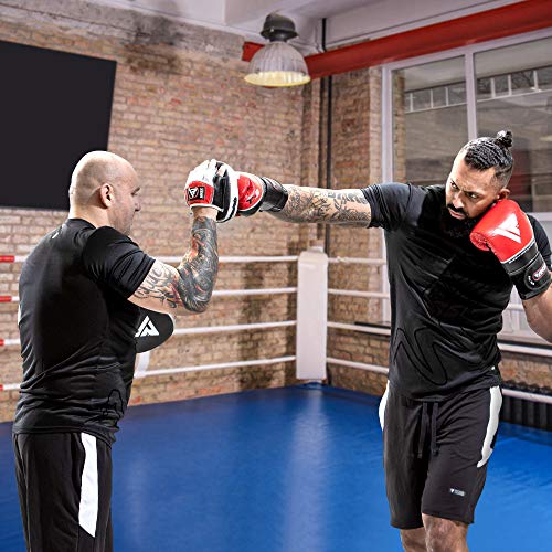RDX Manoplas Boxeo Paos Muay Thai Kick Boxing Artes Marciales Patada Pad Entrenamiento RDX Manoplas Boxeo Paos Muay Thai Kick Boxing Artes Marciales Patada Pad Entrenamiento