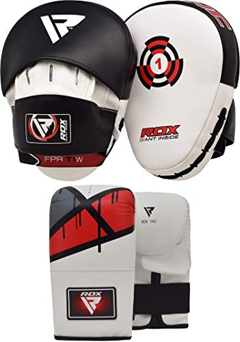 RDX Manoplas Boxeo y Guantes Curvas Paos Muay Thai MMA Artes Marciales Kick Boxing Focus Pads Entrenamiento Patadas Karate RDX Manoplas Boxeo y Guantes Curvas Paos Muay Thai MMA Artes Marciales Kick Boxing Focus Pads Entrenamiento Patadas Karate