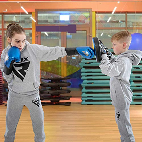 RDX Manoplas de Boxeo Niño Paos Muay Thai MMA Almohadilla Convex y Metalic Cuero Junior Kick Boxing Escudo Patada Entrenamiento Kids Karate Artes Marciales Gancho y Jab Focus Pad RDX Manoplas de Boxeo Niño Paos Muay Thai MMA Almohadilla Convex y Metalic Cuero Junior Kick Boxing Escudo Patada Entrenamiento Kids Karate Artes Marciales Gancho y Jab Focus Pad