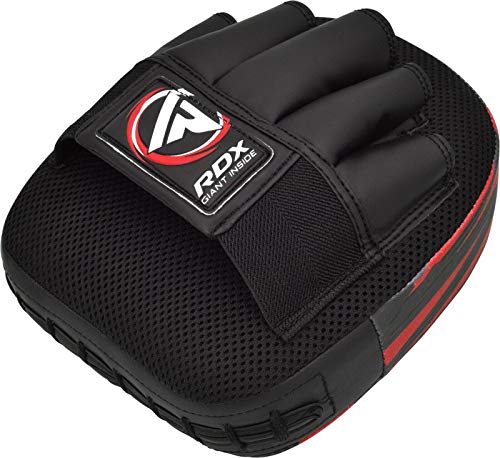 RDX Manoplas de Boxeo Niño Paos Muay Thai MMA Almohadilla Maya Hide Cuero Junior Artes Marciales Kick Boxing Gancho y Jab Escudo Patada Entrenamiento Kids Karate Focus Pad RDX Manoplas de Boxeo Niño Paos Muay Thai MMA Almohadilla Maya Hide Cuero Junior Artes Marciales Kick Boxing Gancho y Jab Escudo Patada Entrenamiento Kids Karate Focus Pad