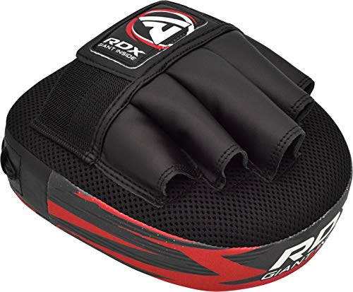 RDX Manoplas de Boxeo Niño Paos Muay Thai MMA Almohadilla Maya Hide Cuero Junior Artes Marciales Kick Boxing Gancho y Jab Escudo Patada Entrenamiento Kids Karate Focus Pad RDX Manoplas de Boxeo Niño Paos Muay Thai MMA Almohadilla Maya Hide Cuero Junior Artes Marciales Kick Boxing Gancho y Jab Escudo Patada Entrenamiento Kids Karate Focus Pad