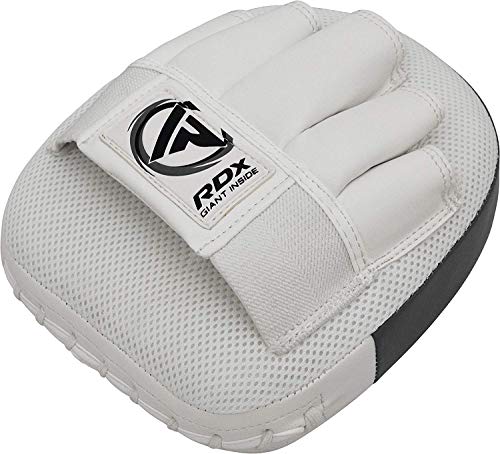 RDX Manoplas de Boxeo Niño Paos Muay Thai MMA Almohadilla Maya Hide Cuero Junior Kick Boxing Entrenamiento Escudo Patada Kids Artes Marciales Gancho y Jab Karate Focus Pad RDX Manoplas de Boxeo Niño Paos Muay Thai MMA Almohadilla Maya Hide Cuero Junior Kick Boxing Entrenamiento Escudo Patada Kids Artes Marciales Gancho y Jab Karate Focus Pad