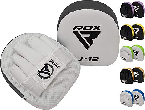 RDX Manoplas de Boxeo Niño Paos Muay Thai MMA Almohadilla Maya Hide Cuero Junior Kick Boxing Entrenamiento Escudo Patada Kids Artes Marciales Gancho y Jab Karate Focus Pad RDX Manoplas de Boxeo Niño Paos Muay Thai MMA Almohadilla Maya Hide Cuero Junior Kick Boxing Entrenamiento Escudo Patada Kids Artes Marciales Gancho y Jab Karate Focus Pad