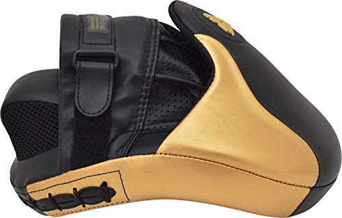 RDX Manoplas de Boxeo Paos Muay Thai Almohadilla Kalix Cuero MMA Kick Boxing Entrenamiento Artes Marciales Krav Maga Escudo Patada Gancho y Jab Karate Focus Pad RDX Manoplas de Boxeo Paos Muay Thai Almohadilla Kalix Cuero MMA Kick Boxing Entrenamiento Artes Marciales Krav Maga Escudo Patada Gancho y Jab Karate Focus Pad