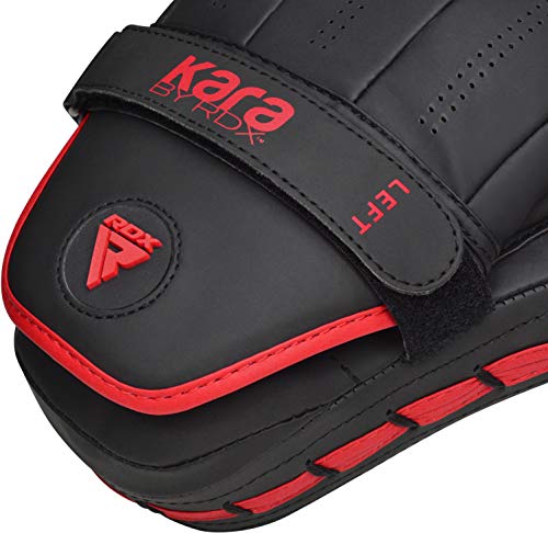 RDX Manoplas de Boxeo Paos Muay Thai Cuero MMA Kick Boxing Entrenamiento Artes Marciales Krav Maga Escudo Patada Gancho y Jab Karate Focus Pad