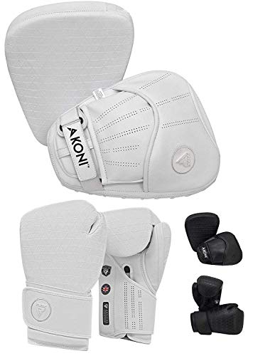 RDX Manoplas de Boxeo y Guantes Muay Thai Entrenamiento Paos Saco Kick Boxing MMA Almohadilla Artes Marciales Krav Maga Escudo Patada Gancho y Jab Pad Focus Pads