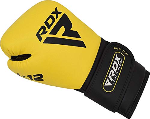 RDX Manoplas de Boxeo y Guantes Niño Muay Thai Entrenamiento Paos Saco Junior Kick Boxing MMA Almohadilla Artes Marciales Escudo Patada Kids Gancho y Jab Pad Focus Pads