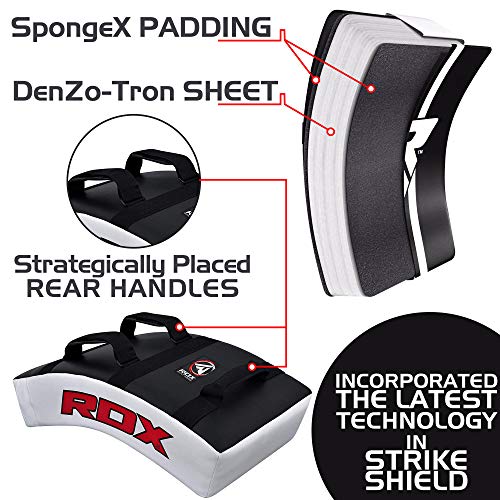 RDX MMA Artes Marciales Escudo Muay Thai Boxeo Paos Mano Patada Entrenamiento Pad Manoplas Segunda (Esto Se Vende como Cada Elemento) RDX MMA Artes Marciales Escudo Muay Thai Boxeo Paos Mano Patada Entrenamiento Pad Manoplas Segunda (Esto Se Vende como Cada Elemento)