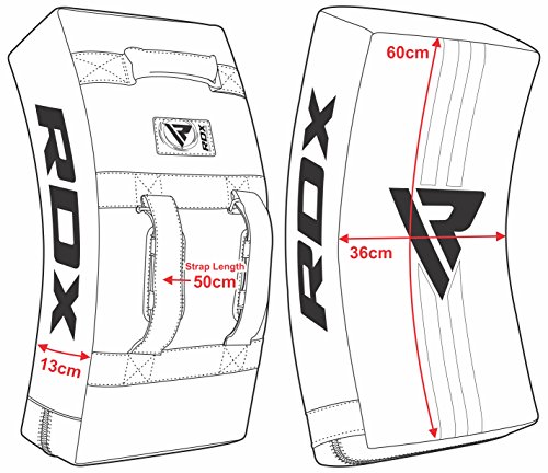 RDX MMA Artes Marciales Escudo Muay Thai Boxeo Paos Mano Patada Entrenamiento Pad Manoplas Segunda (Esto Se Vende como Cada Elemento) RDX MMA Artes Marciales Escudo Muay Thai Boxeo Paos Mano Patada Entrenamiento Pad Manoplas Segunda (Esto Se Vende como Cada Elemento)