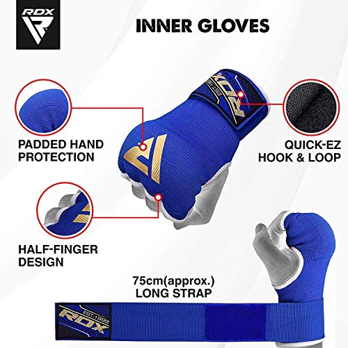 RDX MMA Boxbandagen Algodón, Azul, Small RDX MMA Boxbandagen Algodón, Azul, Small