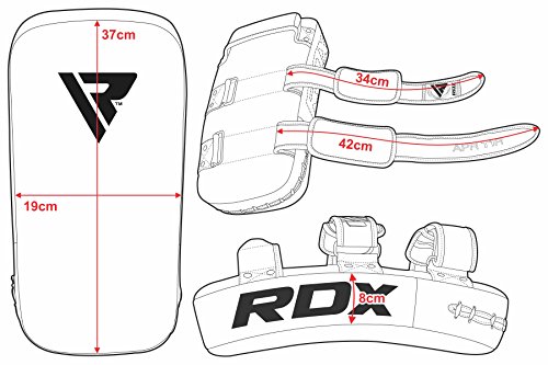 RDX MMA Boxeo Escudo Artes Muay Thai Marciales Paos Manoplas Entrenamiento Segunda Mano Patada Pad (Esto Se Vende como Solo Artículo)