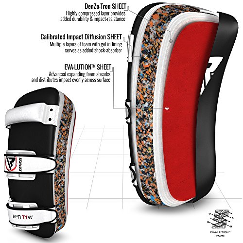 RDX MMA Boxeo Escudo Artes Muay Thai Marciales Paos Manoplas Entrenamiento Segunda Mano Patada Pad (Esto Se Vende como Solo Artículo) RDX MMA Boxeo Escudo Artes Muay Thai Marciales Paos Manoplas Entrenamiento Segunda Mano Patada Pad (Esto Se Vende como Solo Artículo)