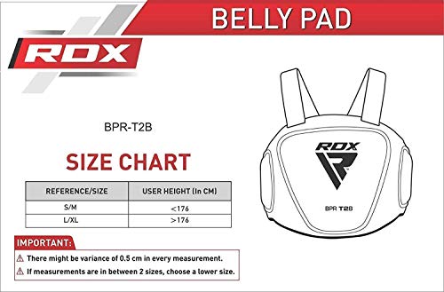 RDX MMA Boxeo Vientre del Protección Cuerpo para Pecho Peto Taekwondo