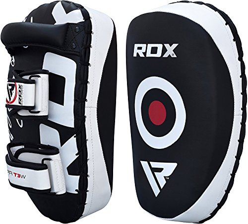 RDX MMA Huelga Escudo Par Kick Target Focus Bolsa tailandeses Pad boxeo Mitones de perforación Kickboxing