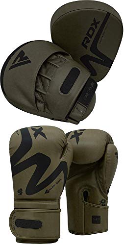 RDX MMA Manoplas Boxeo Paos Muay Thai Guantes Saco Kick Boxing Almohadilla Artes Marciales Patada Gancho y Jab Pad Entrenamiento Focus Pads RDX MMA Manoplas Boxeo Paos Muay Thai Guantes Saco Kick Boxing Almohadilla Artes Marciales Patada Gancho y Jab Pad Entrenamiento Focus Pads