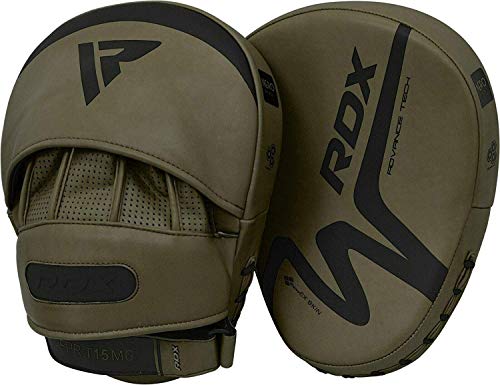 RDX MMA Manoplas Boxeo Paos Muay Thai Guantes Saco Kick Boxing Almohadilla Artes Marciales Patada Gancho y Jab Pad Entrenamiento Focus Pads