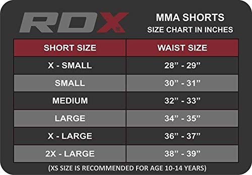 RDX MMA Pantalones Boxeo UFC Corto Entrenamiento Muay Thai Shorts Running Fitness Kickboxing