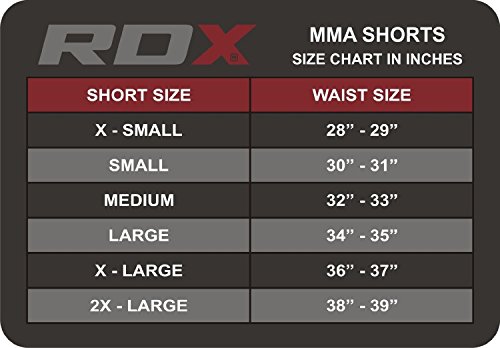 RDX MMA Pantalones Corto Boxeo Entrenamiento Shorts Muay Thai Running Fitness Kickboxing