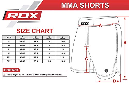 RDX MMA Pantalones para Entrenamiento y Kickboxing - Cortos para Artes Marciales, Grappling, Sparring, Boxeo, Cage Fight - Shorts para BJJ, Muay Thai, Gimnasio Fitness y Deportivos de Combate RDX MMA Pantalones para Entrenamiento y Kickboxing - Cortos para Artes Marciales, Grappling, Sparring, Boxeo, Cage Fight - Shorts para BJJ, Muay Thai, Gimnasio Fitness y Deportivos de Combate