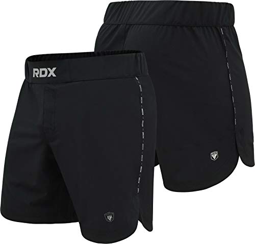 RDX MMA Pantalones para Entrenamiento y Kickboxing - Cortos para Artes Marciales, Grappling, Sparring, Boxeo, Cage Fight - Shorts para BJJ, Muay Thai, Gimnasio Fitness y Deportivos de Combate RDX MMA Pantalones para Entrenamiento y Kickboxing - Cortos para Artes Marciales, Grappling, Sparring, Boxeo, Cage Fight - Shorts para BJJ, Muay Thai, Gimnasio Fitness y Deportivos de Combate