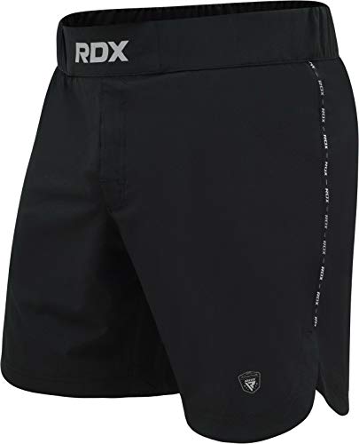 RDX MMA Pantalones para Entrenamiento y Kickboxing - Cortos para Artes Marciales, Grappling, Sparring, Boxeo, Cage Fight - Shorts para BJJ, Muay Thai, Gimnasio Fitness y Deportivos de Combate