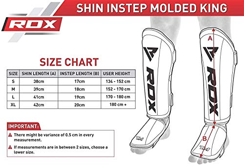 RDX Paratibia per Muay Thai Allenamento | Approvato da SMMAF | Maya Hide Pelle Parastinchi piedi per Kick Boxing e MMA Training | Grande per Boxe, Sparring, Arti Marziali, Karatè, BJJ RDX Paratibia per Muay Thai Allenamento | Approvato da SMMAF | Maya Hide Pelle Parastinchi piedi per Kick Boxing e MMA Training | Grande per Boxe, Sparring, Arti Marziali, Karatè, BJJ