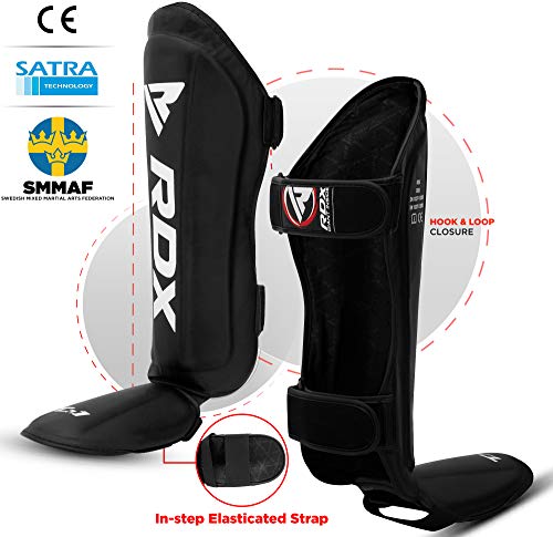 RDX Paratibia per Muay Thai Allenamento | Approvato da SMMAF | Maya Hide Pelle Parastinchi piedi per Kick Boxing e MMA Training | Grande per Boxe, Sparring, Arti Marziali, Karatè, BJJ RDX Paratibia per Muay Thai Allenamento | Approvato da SMMAF | Maya Hide Pelle Parastinchi piedi per Kick Boxing e MMA Training | Grande per Boxe, Sparring, Arti Marziali, Karatè, BJJ