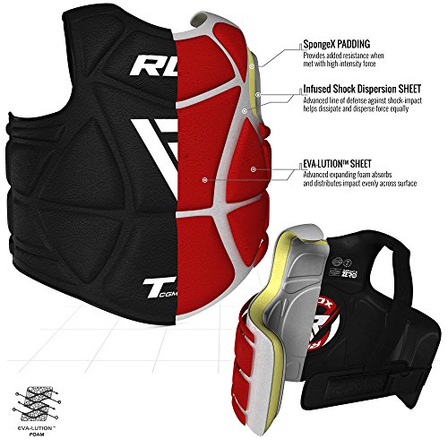 RDX Protección De Cuerpo MMA Boxeo Vientre Taekwondo Para Pecho Peto Taekwondo (CE Certificado Aprobado)