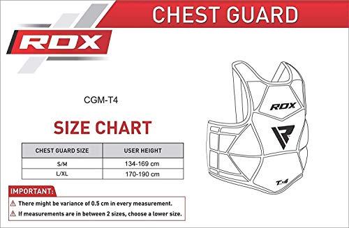 RDX Protección De Cuerpo MMA Boxeo Vientre Taekwondo Para Pecho Peto Taekwondo (CE Certificado Aprobado)