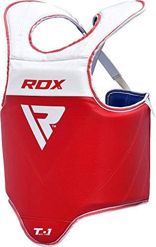 RDX Protector de Pecho TKD Protección De Cuerpo MMA Boxeo Vientre Taekwondo Reversible para Pecho Peto Taekwondo