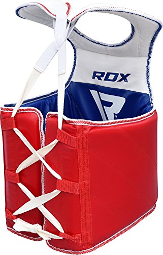 RDX Protector de Pecho TKD Protección De Cuerpo MMA Boxeo Vientre Taekwondo Reversible para Pecho Peto Taekwondo