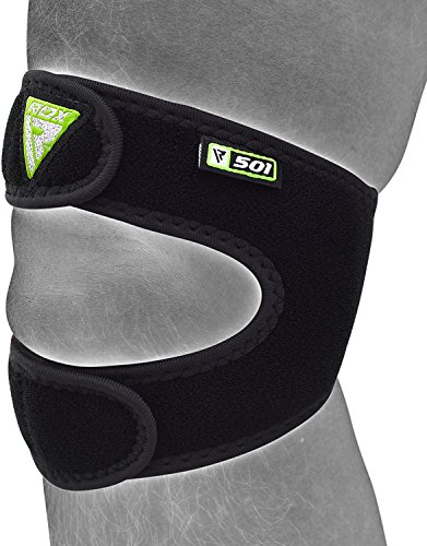 RDX Rodillera de Neopreno Elástica Soporte Rodilla Deportivo Fitness Rodilleras Powerlifting MMA Esguinces Tunel Carpal Ligamento (Vendido como Artículo Individual).